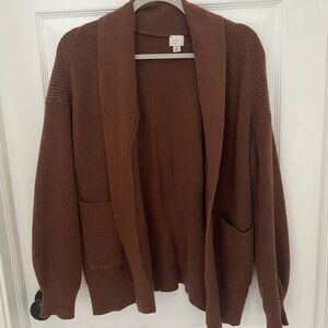 a new day Chocolate Brown Knit Cardigan